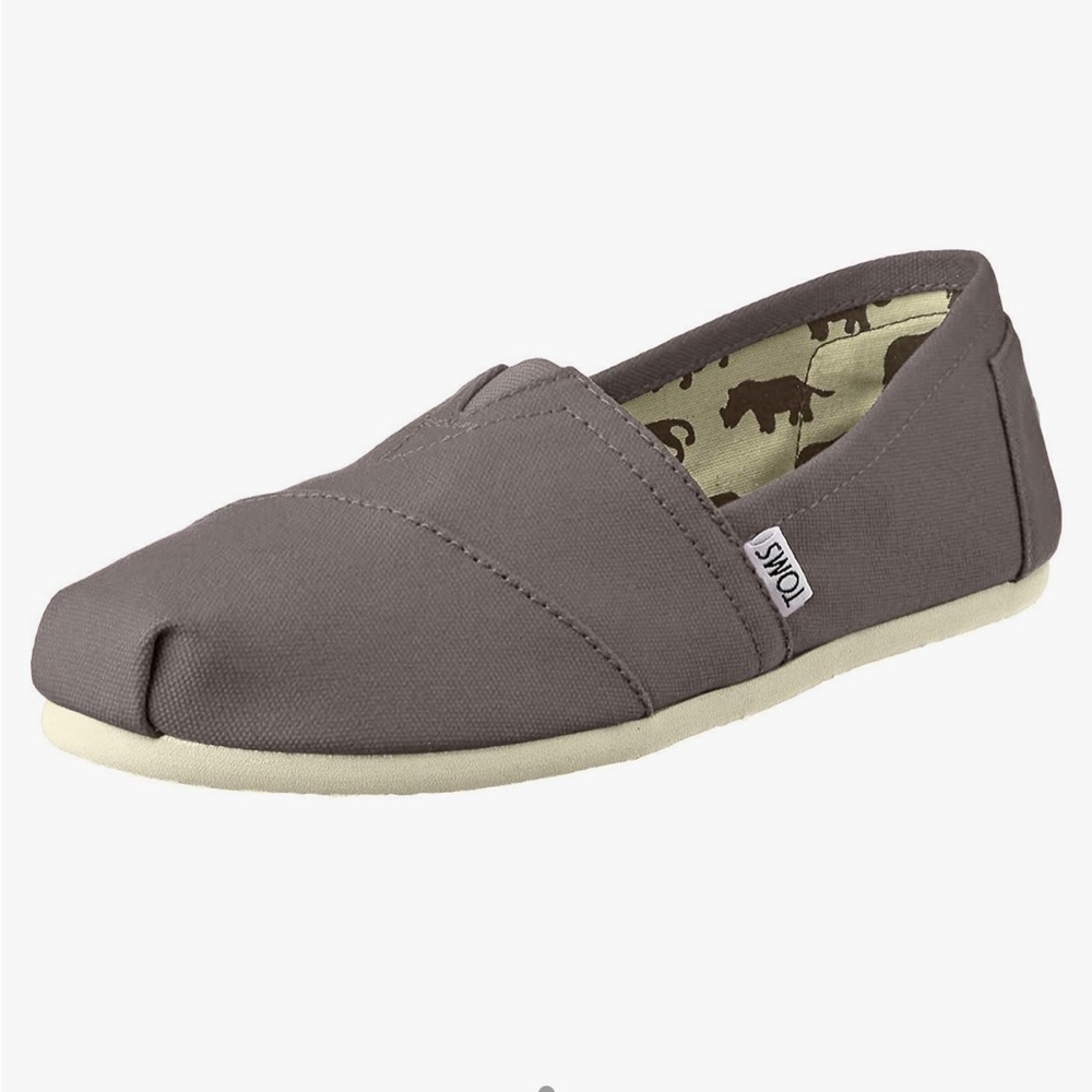 TOMS Womens Classics Ash Canvas 001001B07-GREY Womens